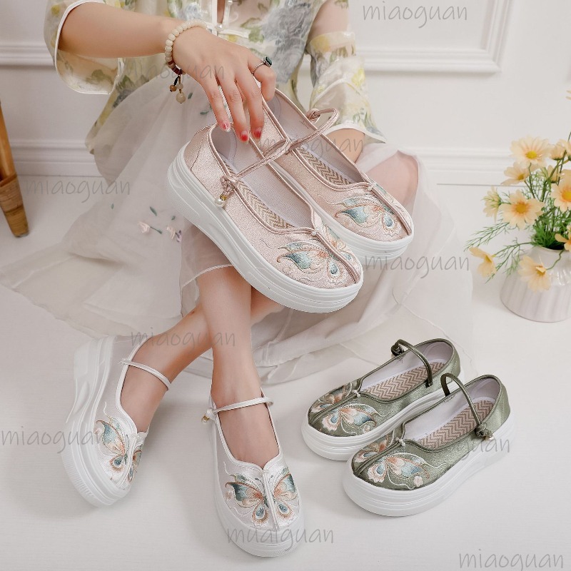 Ethnic Style - Женские туфли Мэри Джейн в китайском
