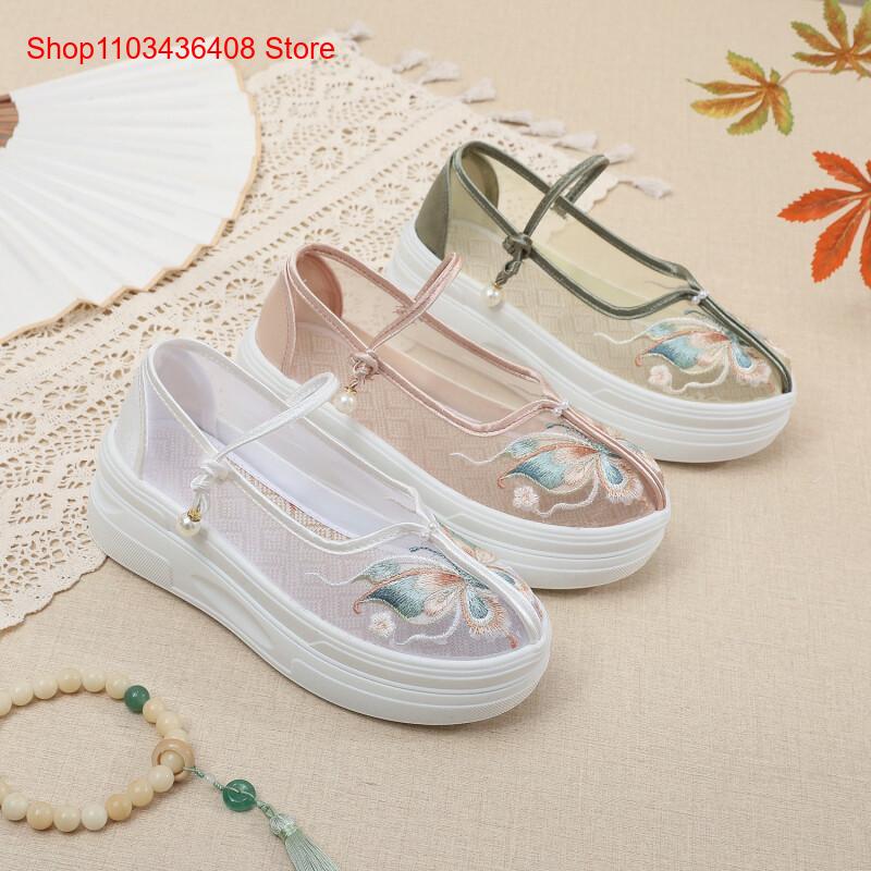 Ethnic Style - Новые женские тканевые туфли в китайском