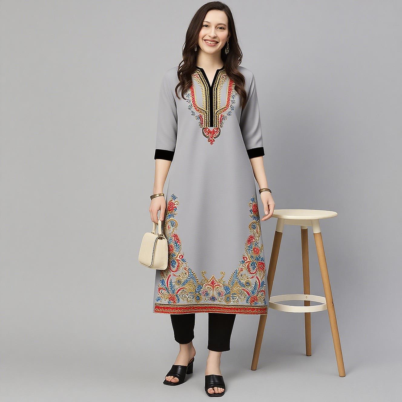 Ethnic Fashion Kurtis - Мусульманский Курт, женское повседневное модное платье