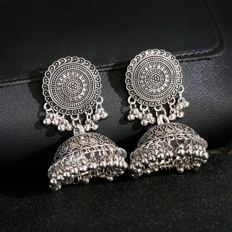 Ethnic Indian Fashion - Этнические женские серебряные колокольчики, индийские ювелирные