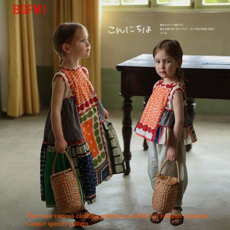 Kids Ethnic Fashion - Детское ретро-платье для девочек 1-10 лет,