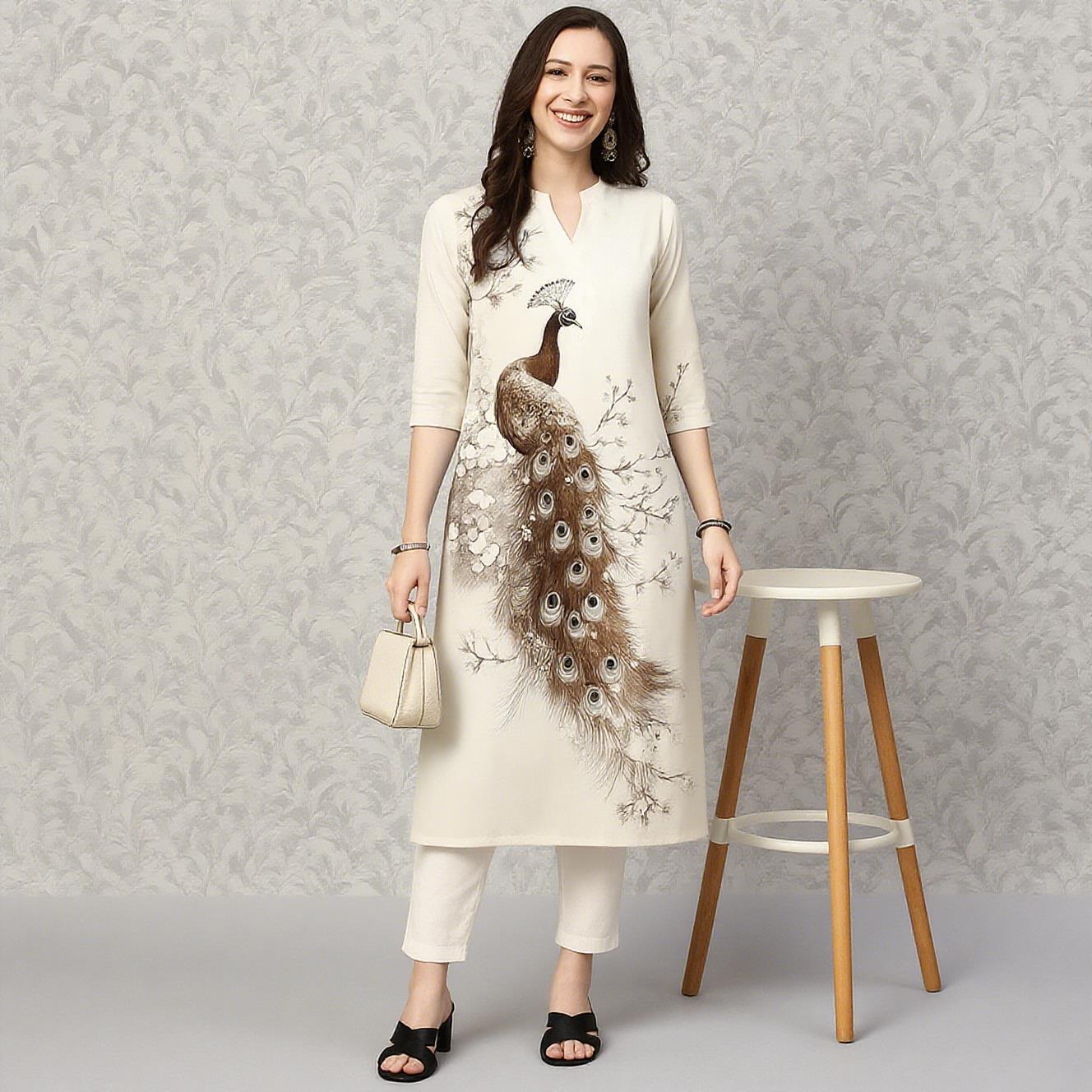 Женское повседневное модное пл – обзор и цена Ethnic Fashion Kurtis