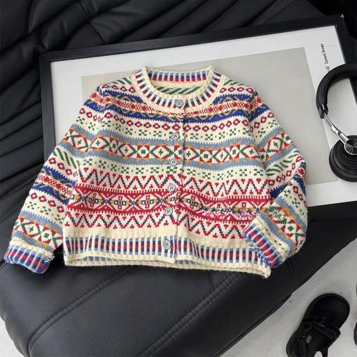 Модный вязаный кардиган для де – обзор и цена Kids Ethnic Fashion