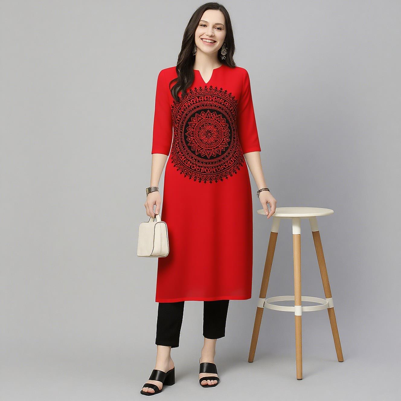 Мусульманские цветы Курта, жен – обзор и цена Ethnic Fashion Kurtis