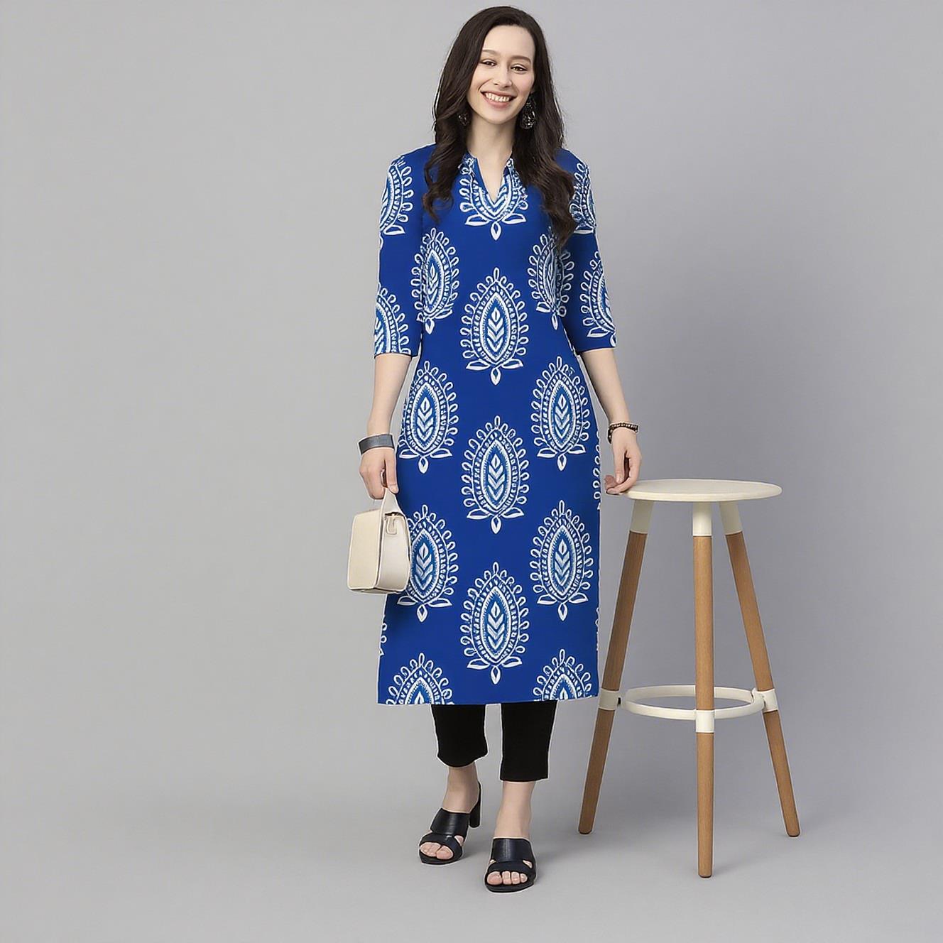 Мусульманские цветы Курта, жен – обзор и цена Ethnic Fashion Kurtis