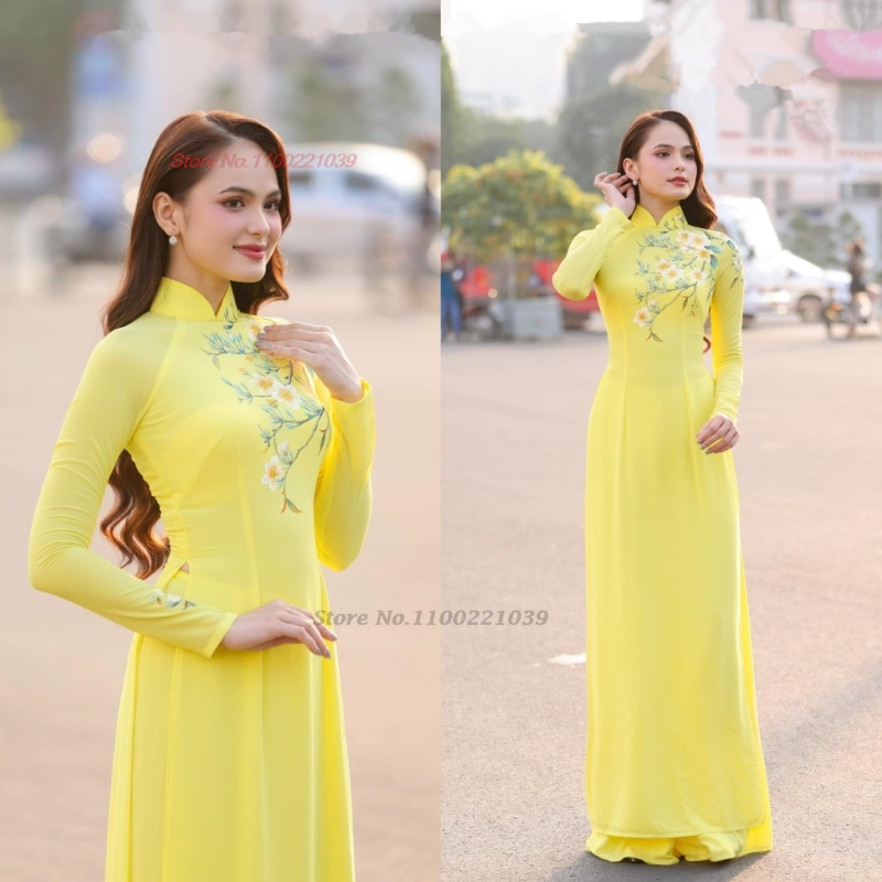  2026 традиционное улучшенное – обзор и цена Ao Dai Vietnam Dress