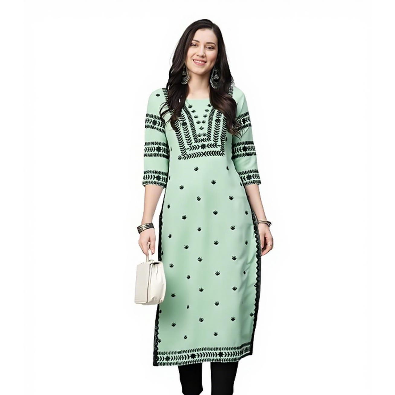 Мусульманские цветы Курта, жен – обзор и цена Ethnic Fashion Kurtis