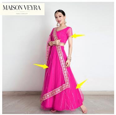 Индийское женское сари с вышив – обзор и цена Saree Georgette Women