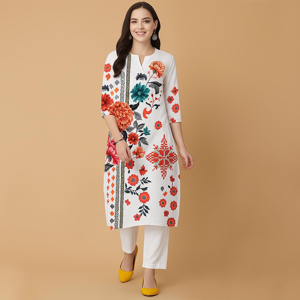 Мусульманские цветы Курта Рожд – обзор и цена Ethnic Fashion Kurtis