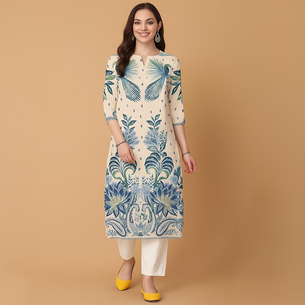 Мусульманские цветы Курта Рожд – обзор и цена Ethnic Fashion Kurtis