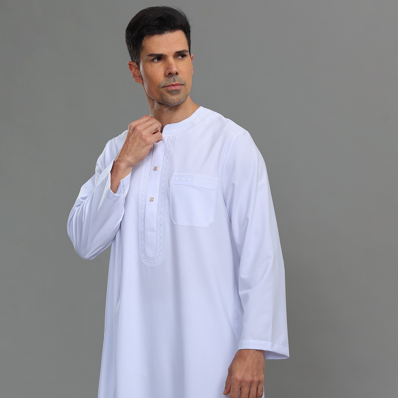 Мужской кафтан-тобе на пуговиц – обзор и цена Kurta Men Cotton